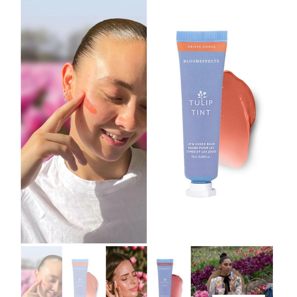 NIB BLOOMEFFECTS TULIP TINT LIP & CHEEK BALM - Picture 4 of 4